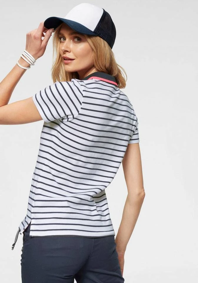 KangaROOS Poloshirt im modischem Streifen-Look mit kontrastfarbenen Details 4 KangaROOS Poloshirt im modischem Streifen-Look mit kontrastfarbenen Details – Bild 2