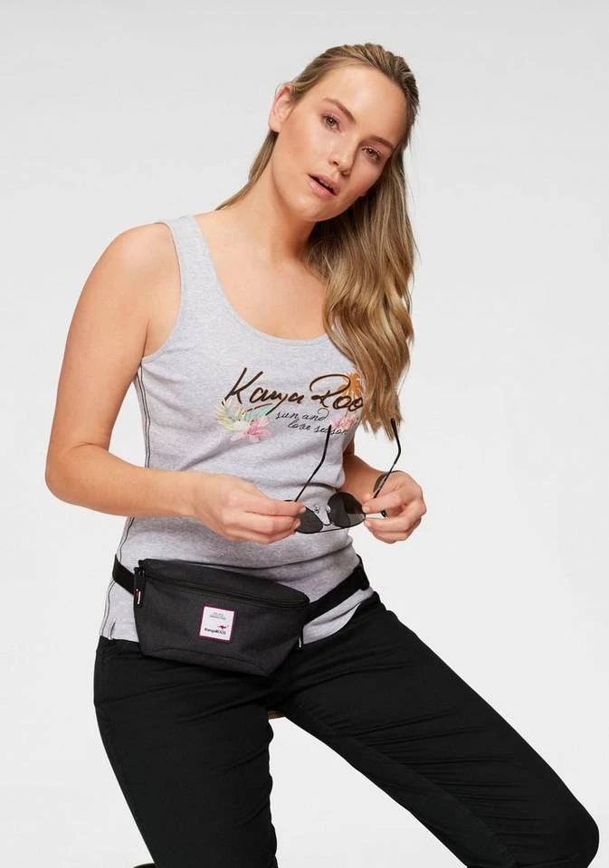 31119931.jpg KangaROOS Tanktop mit femininem Frontdruck Hellgrau-meliert, Marine, Schwarz-bedruckt, Apricot -KANGAROOS Verkäufe 31119931