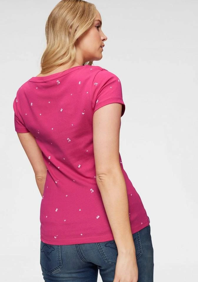 KangaROOS T-Shirt mit auffälligem Druck Marine-meliert-bedruckt, Pink-bedruckt, Schwarz, Weiß 4 KangaROOS T-Shirt mit auffälligem Druck Marine-meliert-bedruckt, Pink-bedruckt, Schwarz, Weiß – Bild 2