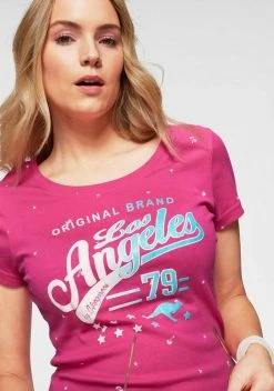 KangaROOS T-Shirt mit auffälligem Druck Marine-meliert-bedruckt, Pink-bedruckt, Schwarz, Weiß 15 KangaROOS T-Shirt mit auffälligem Druck Marine-meliert-bedruckt, Pink-bedruckt, Schwarz, Weiß -KANGAROOS Verkäufe 31120239