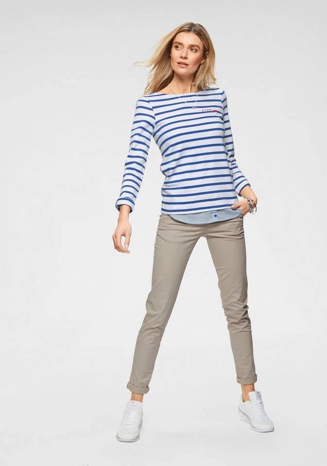 KangaROOS Chinohose (Set, 2-tlg., mit Gürtel) in schmaler Form, mit Kordel zu binden Beige, Schwarz, Weiß, Marine 32 KangaROOS Chinohose (Set, 2-tlg., mit Gürtel) in schmaler Form, mit Kordel zu binden Beige, Schwarz, Weiß, Marine – Bild 30