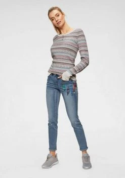 KangaROOS Rundhalspullover im bunt gemusterten Jaquard-Feinstrick Rosa-bunt, Hellgrau-meliert-bunt, Wollweiß-grau-bunt, Schwarz-rot-bunt 22 KangaROOS Rundhalspullover im bunt gemusterten Jaquard-Feinstrick Rosa-bunt, Hellgrau-meliert-bunt, Wollweiß-grau-bunt, Schwarz-rot-bunt -KANGAROOS Verkäufe 32477390