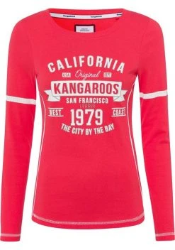 KangaROOS Langarmshirt mit Print Vorne und an Ärmeln Wei&szlig;, Koralle, Marine -KANGAROOS Verkäufe 329f8d9c ac13 598f a964 57b1a04ed6db
