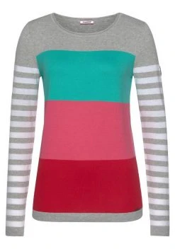 KangaROOS Rundhalspullover in modischer Streifenoptik Beere-rosa, Marine-rot-hellgrau, Hellgrau-türkis-pink, Wollweiß-rosa-dunkelgrün 17 KangaROOS Rundhalspullover in modischer Streifenoptik Beere-rosa, Marine-rot-hellgrau, Hellgrau-türkis-pink, Wollweiß-rosa-dunkelgrün -KANGAROOS Verkäufe 32e5f33a 647f 534a aca1 ea412d61813a