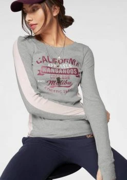 KangaROOS Longsleeve mit großem Label-Print vorne Schwarz-hellgrau-meliert, Hellgrau-meliert-rosa, Marine-weiß 17 KangaROOS Longsleeve mit großem Label-Print vorne Schwarz-hellgrau-meliert, Hellgrau-meliert-rosa, Marine-weiß -KANGAROOS Verkäufe 33404714