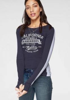 KangaROOS Longsleeve mit großem Label-Print vorne Schwarz-hellgrau-meliert, Hellgrau-meliert-rosa, Marine-weiß 16 KangaROOS Longsleeve mit großem Label-Print vorne Schwarz-hellgrau-meliert, Hellgrau-meliert-rosa, Marine-weiß -KANGAROOS Verkäufe 33406492