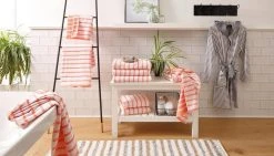 Damenbademantel »Luana«, KangaROOS, mit modernen Streifen Schwarz-grau, Grau-wei&szlig; -KANGAROOS Verkäufe 33823269