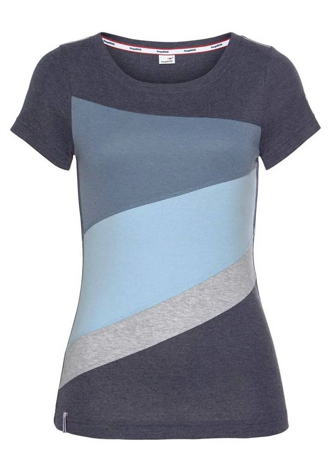 KangaROOS T-Shirt mit Colorblocking-Design Altrosa-grau-weiß, Schwarz-grau-weiß, Blau-grau 7 KangaROOS T-Shirt mit Colorblocking-Design Altrosa-grau-weiß, Schwarz-grau-weiß, Blau-grau – Bild 5