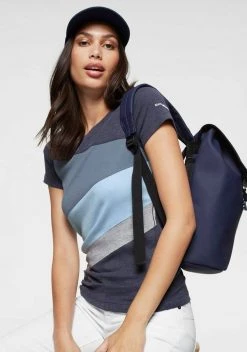 KangaROOS T-Shirt mit Colorblocking-Design Altrosa-grau-weiß, Schwarz-grau-weiß, Blau-grau