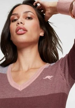 KangaROOS V-Ausschnitt-Pullover im Multicolor-Streifenmuster -KANGAROOS Verkäufe 34037468