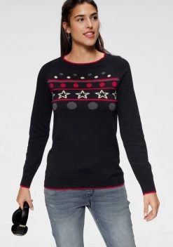 KangaROOS Jacquardpullover mit sportiven Raglan-Ärmeln Marine, Schwarz -KANGAROOS Verkäufe 34082bbf 7197 52d4 b052 73c765b9643d