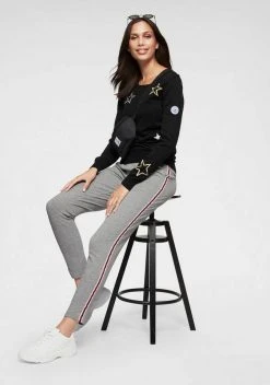 KangaROOS Rundhalspullover mit Sternen-Muster Marine, Schwarz-gelb -KANGAROOS Verkäufe 34188772