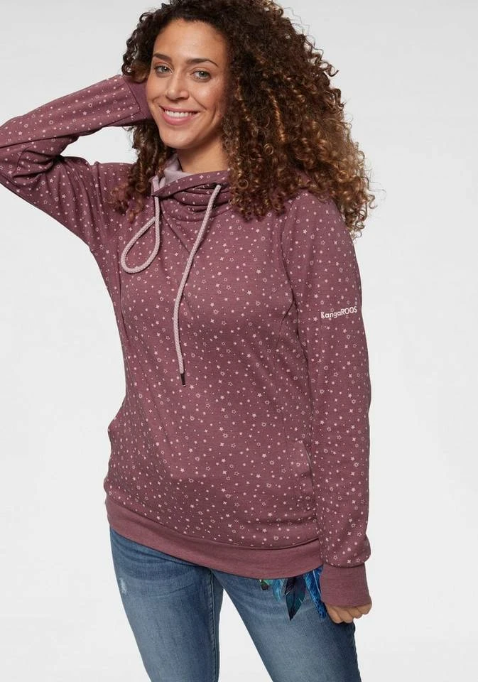 KangaROOS Kapuzensweatshirt mit überlappendem Kapuzen-Kragen Beere-bedruckt, Schwarz-gepunktet, Marine-pink-gepunktet 14 KangaROOS Kapuzensweatshirt mit überlappendem Kapuzen-Kragen Beere-bedruckt, Schwarz-gepunktet, Marine-pink-gepunktet – Bild 12