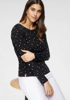 KangaROOS Langarmshirt mit süßem Pünktchen, Vogel und Anker Allover-Print Himbeere-gemustert, Marine-gemustert, Schwarz-gemustert, Weiß-gemustert 9 KangaROOS Langarmshirt mit süßem Pünktchen, Vogel und Anker Allover-Print Himbeere-gemustert, Marine-gemustert, Schwarz-gemustert, Weiß-gemustert -KANGAROOS Verkäufe 346c3b16 b22e 5f52 a0e1 cf1e9dfa429e