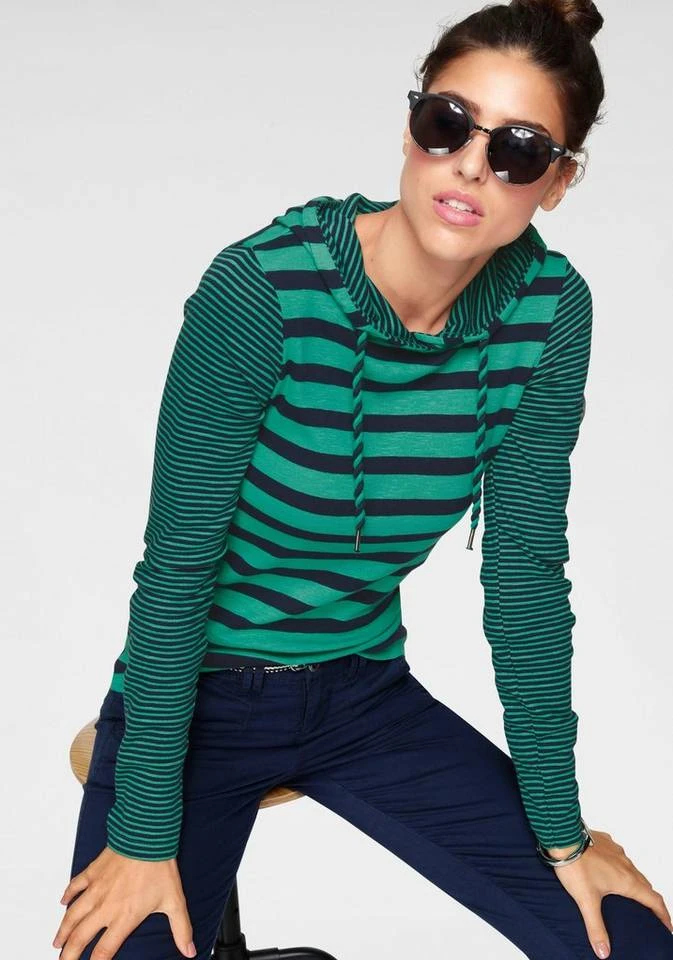 35136917.jpg KangaROOS Kapuzenshirt im schönen Streifen-Mix mit passender Kordel Marine-weiß-gestreift, Hellblau-weiß-gestreift, Grün-marine-gestreift, Rosa-weiß-gestreift -KANGAROOS Verkäufe 35136917