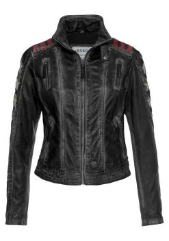 KangaROOS Bikerjacke mit vielen Ösen, Zippern und aufgenähten Sternen Black-used, Blue-used 18 KangaROOS Bikerjacke mit vielen Ösen, Zippern und aufgenähten Sternen Black-used, Blue-used -KANGAROOS Verkäufe 35214568