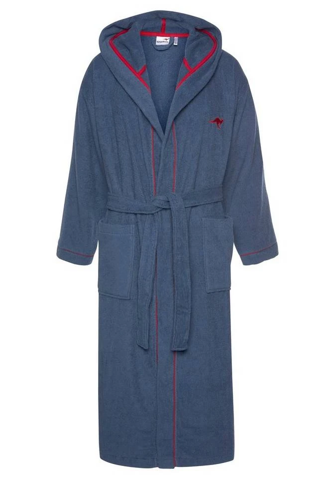 Unisex-Bademantel »Luke«, KangaROOS, mit Logostickerei auf der Brust 4 Unisex-Bademantel »Luke«, KangaROOS, mit Logostickerei auf der Brust – Bild 2