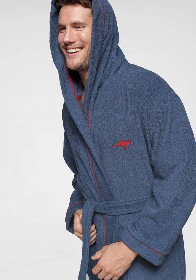 Unisex-Bademantel »Luke«, KangaROOS, mit Logostickerei auf der Brust 6 Unisex-Bademantel »Luke«, KangaROOS, mit Logostickerei auf der Brust – Bild 4