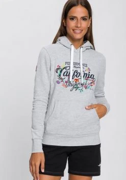 KangaROOS Hoodie mit blumigen Retro-Druck - NEUE KOLLEKTION