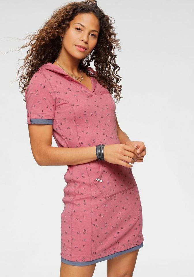 KangaROOS Jerseykleid mit maritimen Anker-Alloverprint Marine, Beere-meliert, Türkis 11 KangaROOS Jerseykleid mit maritimen Anker-Alloverprint Marine, Beere-meliert, Türkis – Bild 9