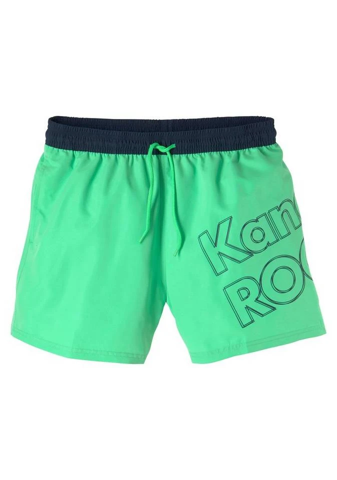 KangaROOS Badeshorts, mit großem Logoschriftzug Marine, Grün, Grau 4 KangaROOS Badeshorts, mit großem Logoschriftzug Marine, Grün, Grau – Bild 2