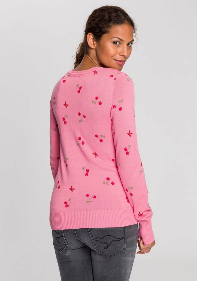 KangaROOS Strickpullover mit fruchtigem Kirschen-Druck Marine, Pink 4 KangaROOS Strickpullover mit fruchtigem Kirschen-Druck Marine, Pink – Bild 2