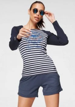 KangaROOS Langarmshirt mit großem Retro Label-Druck und Raglanärmeln - NEUE KOLLEKTION Schwarz-grau, Marine-weiß, Himbeere-weiß -KANGAROOS Verkäufe 3ceaea1d 5fe2 591f 9966 763fa07d6c0b