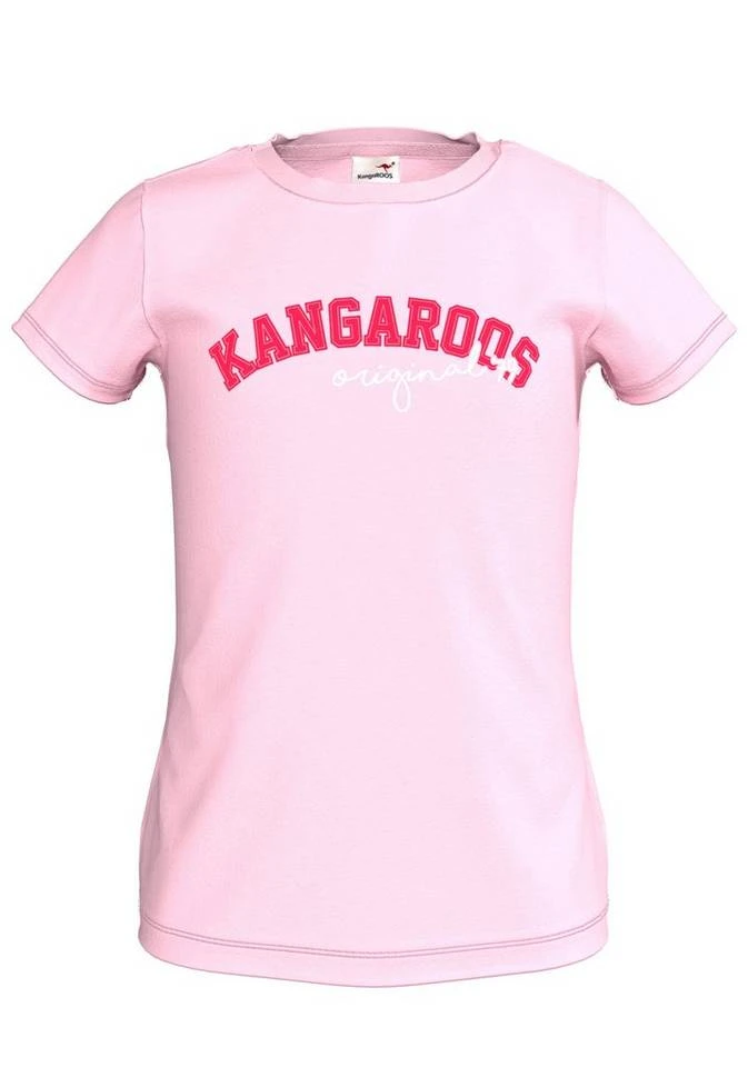 KangaROOS T-Shirt mit Flockdruck 4 KangaROOS T-Shirt mit Flockdruck – Bild 2
