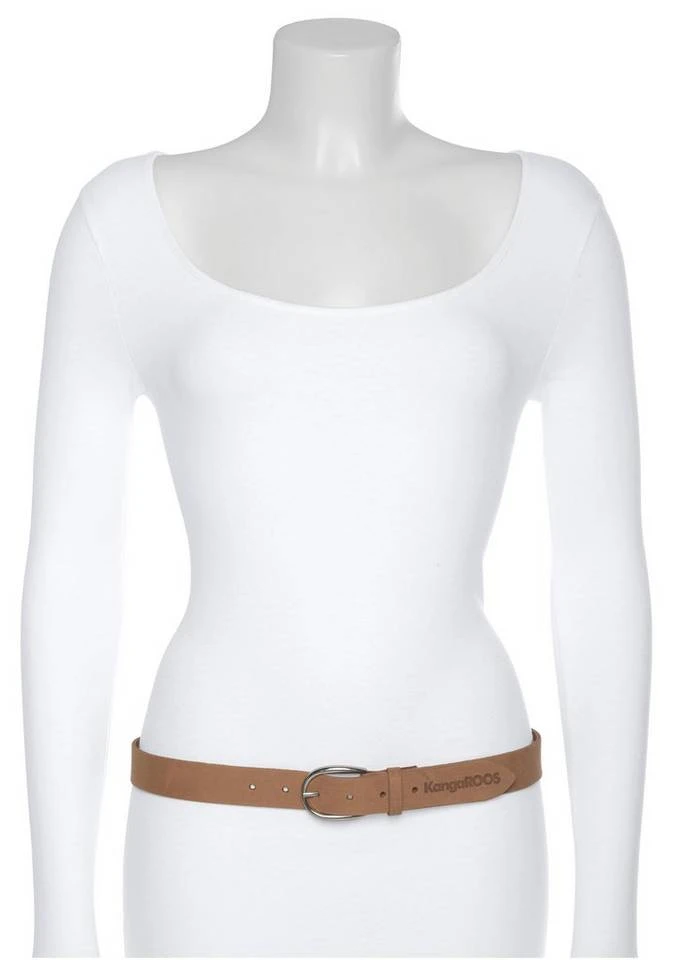 KangaROOS Ledergürtel Taupe, Cognac, Rosa, Marine 4 KangaROOS Ledergürtel Taupe, Cognac, Rosa, Marine – Bild 2