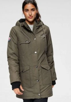 KangaROOS Funktionsparka im modischen Pünktchen-Print Bordeaux-mauve-gepunktet, Marine-wei&szlig;-gepunktet, Khaki-grau-gepunktet, Schwarz-wei&szlig;-gepunktet -KANGAROOS Verkäufe 40d1419b 51dc 582f af73 8d88b0723ee7