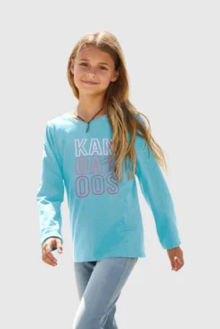 KangaROOS Langarmshirt leicht taillierte Form