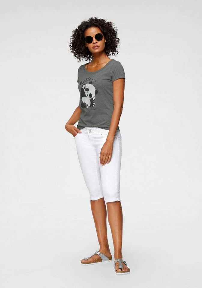 KangaROOS T-Shirt mit niedlichem Pandaprint vorne und hinten Anthrazit-meliert, Marine 6 KangaROOS T-Shirt mit niedlichem Pandaprint vorne und hinten Anthrazit-meliert, Marine – Bild 4