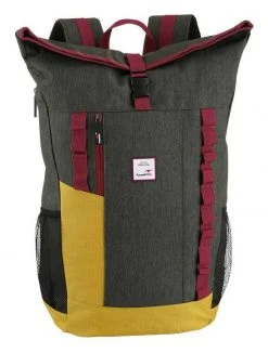 KangaROOS Cityrucksack »Andes«, mit Reißverschluss-Rückfach Schwarz, Dunkelgrün