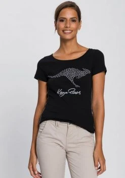 KangaROOS T-Shirt mit großem Label-Druck Schwarz, Anthrazit-bedruckt, Grün, Weiß-bedruckt -KANGAROOS Verkäufe 47ca70c4 f3ee 511b a1a9 438144e05675