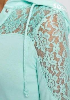 KangaROOS Kapuzenshirt mit Spitzendetail T&uuml;rkis, Offwhite, Altrosa, Schwarz -KANGAROOS Verkäufe 49eb66f4 0d98 58b6 ae72 9a8b8d9c696a