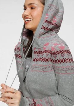 KangaROOS Jacquardstrickjacke im Norweger-Design Grau-meliert-rosa, Marine-weiß -KANGAROOS Verkäufe 4acbf12a 5390 5fd5 b231 0b5e2b859deb