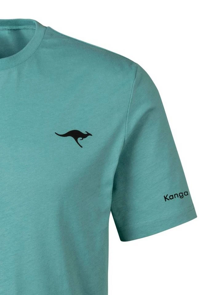KangaROOS Kurzarmshirt »Homewear« (2er-Pack) mit KangaROOS Print auf der Brust Grau-meliert | anthrazit, Petrol | schwarz 9 KangaROOS Kurzarmshirt »Homewear« (2er-Pack) mit KangaROOS Print auf der Brust Grau-meliert | anthrazit, Petrol | schwarz – Bild 7