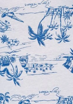 KangaROOS V-Shirt mit tropischem Palmen Allover-Print Blau-weiß, Weiß-blau -KANGAROOS Verkäufe 4b0038e3 8937 5799 a67d a86c0407eb42