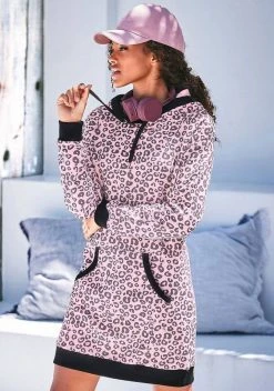 KangaROOS Sweatkleid mit Tape-Einsätzen