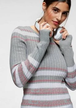 KangaROOS Rundhalspullover im stilvollem Streifen-Design Hellgrau-weiß-rosa, Rot-marine-weiß -KANGAROOS Verkäufe 4e98ac26 eeb0 5661 8fd7 77bc4bd5db94