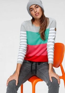 KangaROOS Rundhalspullover in modischer Streifenoptik Beere-rosa, Marine-rot-hellgrau, Hellgrau-türkis-pink, Wollweiß-rosa-dunkelgrün 20 KangaROOS Rundhalspullover in modischer Streifenoptik Beere-rosa, Marine-rot-hellgrau, Hellgrau-türkis-pink, Wollweiß-rosa-dunkelgrün -KANGAROOS Verkäufe 53dcea31 ec04 5f38 99aa f8ce3f2cf917