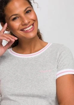 KangaROOS T-Shirt mit modischen Rippenbünchen Schwarz, Blau, Hellgrau-meliert 29 KangaROOS T-Shirt mit modischen Rippenbünchen Schwarz, Blau, Hellgrau-meliert -KANGAROOS Verkäufe 5401c6b1 7836 58a4 a3cf e23f5191e8e7