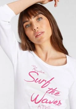 KangaROOS 3/4-Arm-Shirt mit auffälligen Schriftzügen Hellgrau-meliert, Marine, Weiß, Pink 27 KangaROOS 3/4-Arm-Shirt mit auffälligen Schriftzügen Hellgrau-meliert, Marine, Weiß, Pink -KANGAROOS Verkäufe 57b96643 5d1b 5029 b143 265a676531b0