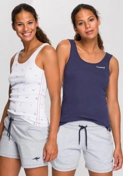KangaROOS Ripptanktop im Doppelpack - 1x uni + 1x bedruckt Marine-weiß, Weiß-marine, Himbeere-hellgrau-meliert 16 KangaROOS Ripptanktop im Doppelpack - 1x uni + 1x bedruckt Marine-weiß, Weiß-marine, Himbeere-hellgrau-meliert -KANGAROOS Verkäufe 5a1f72d6 6d48 58b2 ba7c 7fc85d301a5a