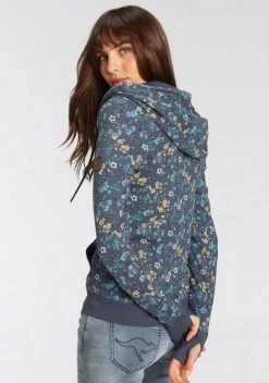 KangaROOS Kapuzensweatjacke mit floralem Allover-Druck - NEUE KOLLEKTION Schwarz, Marine -KANGAROOS Verkäufe 5b6669a2 7ee1 5b6f 81d8 0146ab8b374c