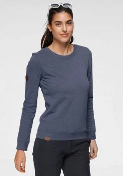 KangaROOS Sweatshirt in klassischer Form - NEUE KOLLEKTION Marine-meliert, Schwarz, Rosa-meliert