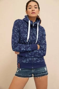 KangaROOS Kapuzensweatjacke mit modischem Minimal-Allover-Druck Marine, Himbeere-meliert -KANGAROOS Verkäufe 5ca64fb0 93de 538b 8479 d0eae67dbf6e 2