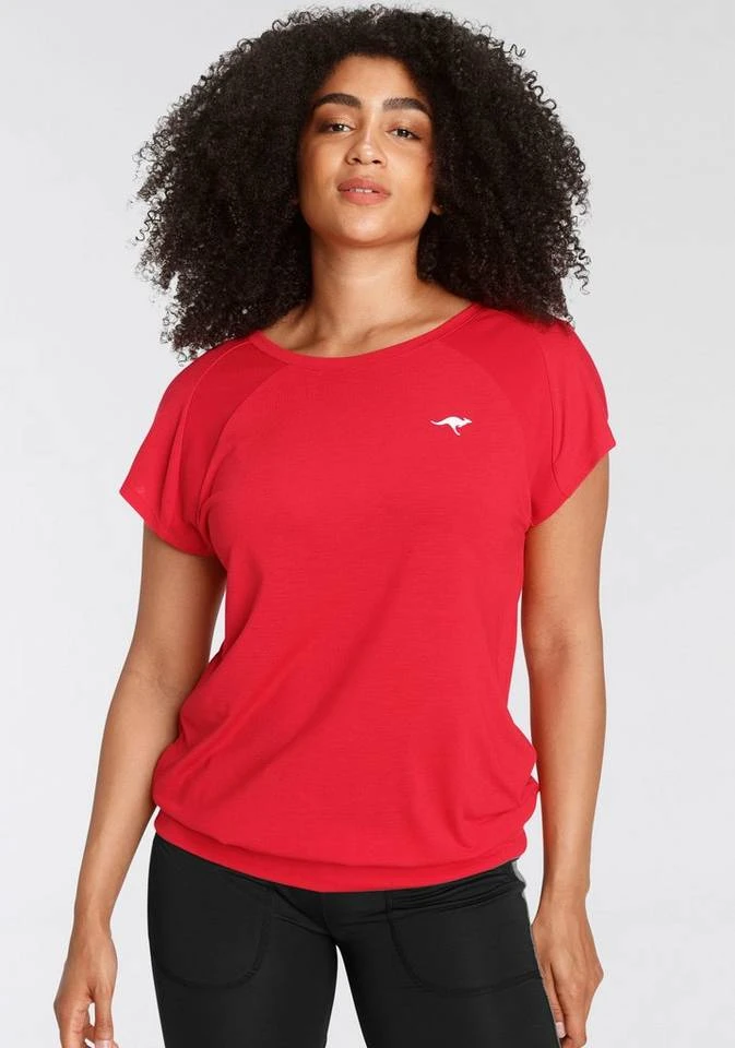 KangaROOS T-Shirt »Nachhaltige LENZING™ ECOVERO™ Viskose« Rot, Schwarz 3 KangaROOS T-Shirt »Nachhaltige LENZING™ ECOVERO™ Viskose« Rot, Schwarz