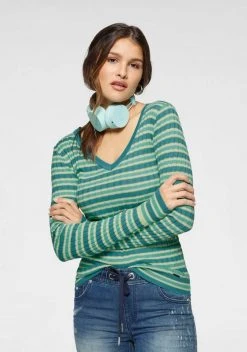 KangaROOS Strickpullover im aktuellen Ringelstreifen Pink-rosa-gestreift, Marine-bordeaux-gestreift, Gr&uuml;n-blau-gestreift -KANGAROOS Verkäufe 6070dd31 5232 5f80 9a5d 4eb4d5ddcc71