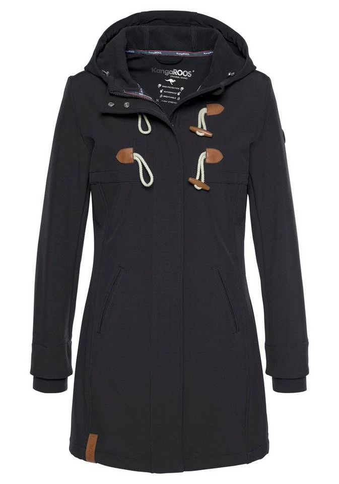 KangaROOS Softshelljacke mit trendigen Zierknöpfen Graublau, Schwarz 11 KangaROOS Softshelljacke mit trendigen Zierknöpfen Graublau, Schwarz – Bild 9
